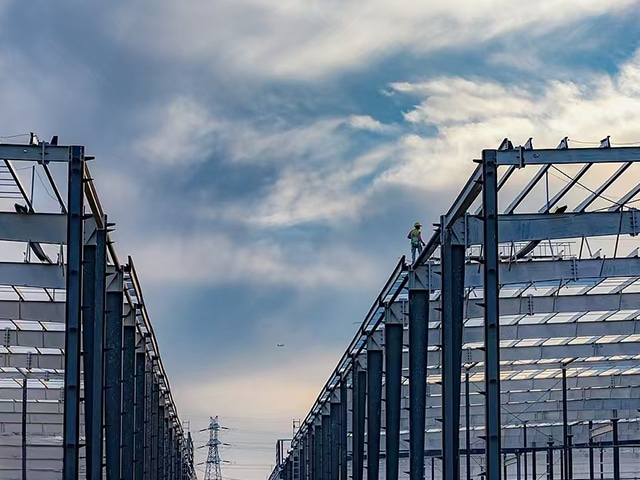 industrial steel building construction