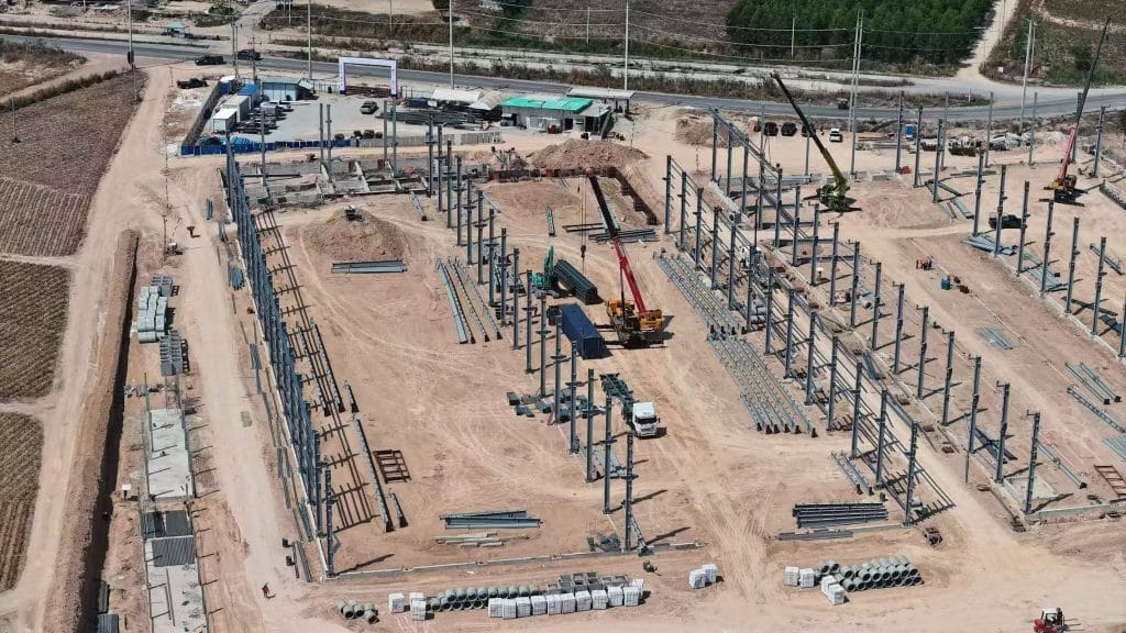 steel frame warehouse construction