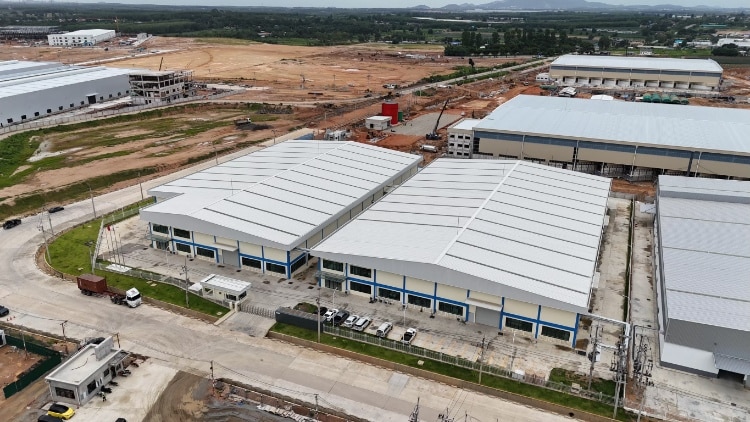 steel frame warehouse construction